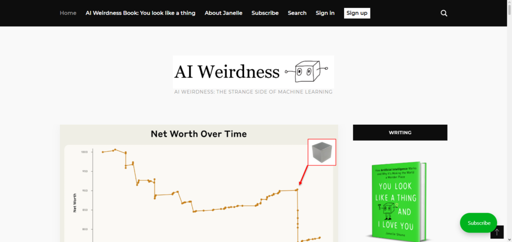 AI Weirdness Blog (Janelle Shane)