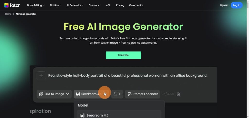 Fotor AI Art Generator