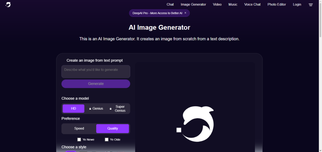 DeepAI Art Generator