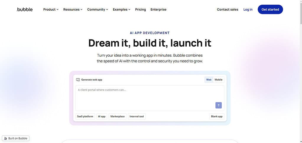 Bubble.io (AI‑enhanced)