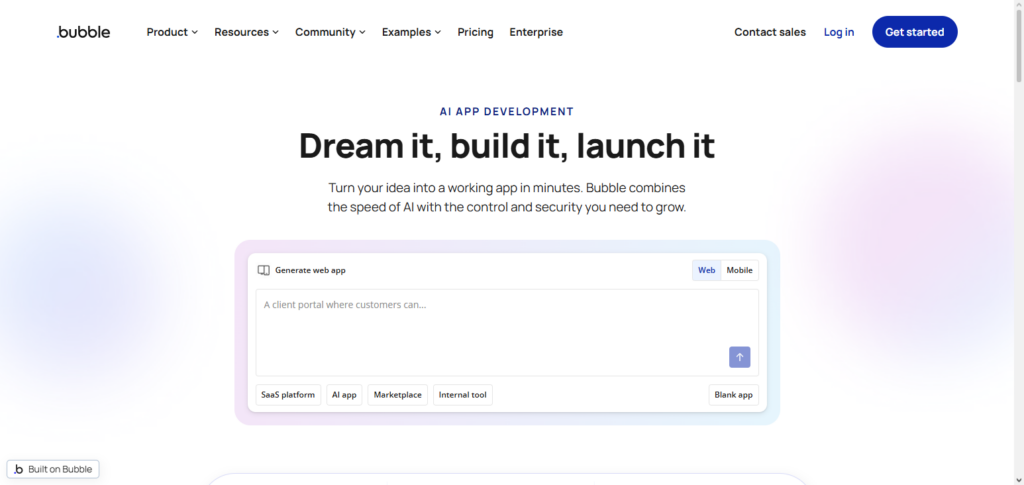 Bubble.io (AI‑enhanced)