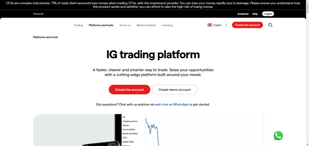 IG Trading Platform