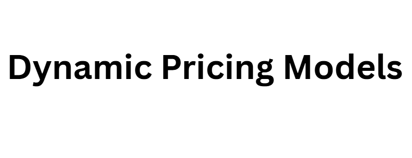 Dynamic Pricing Models