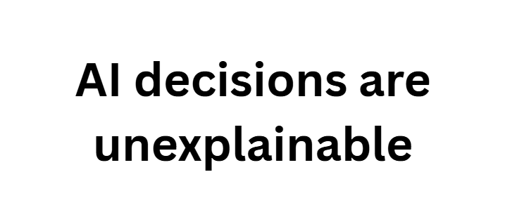AI decisions are unexplainable