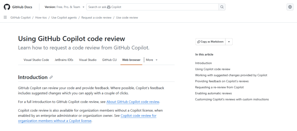 GitHub Copilot X Review Mode