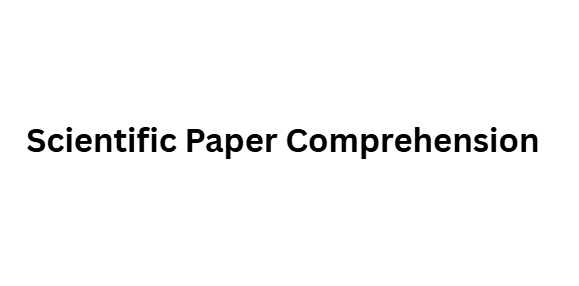 Scientific Paper Comprehension