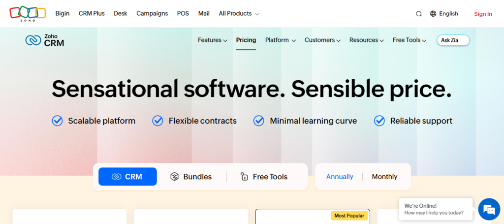 Zoho CRM Standard