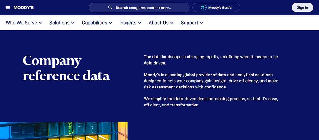 Moody’s Analytics RiskConfidence