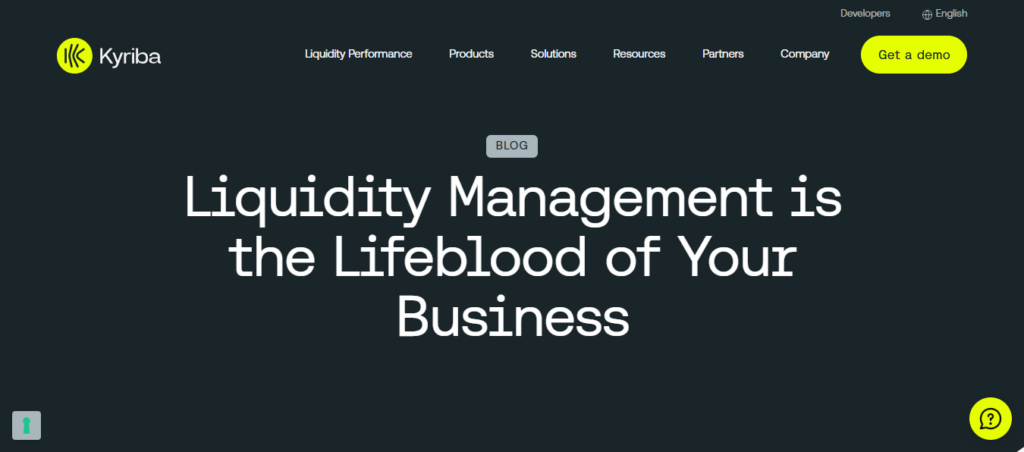 Kyriba Liquidity Management