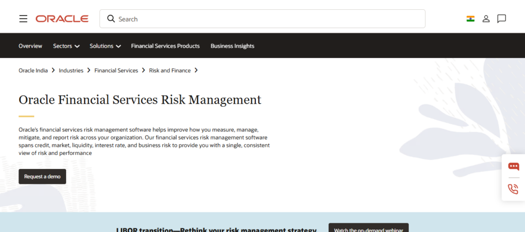 Oracle Financial Services Liquidity Risk