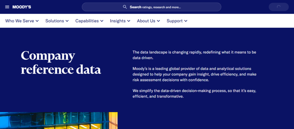 Moody’s Analytics RiskConfidence