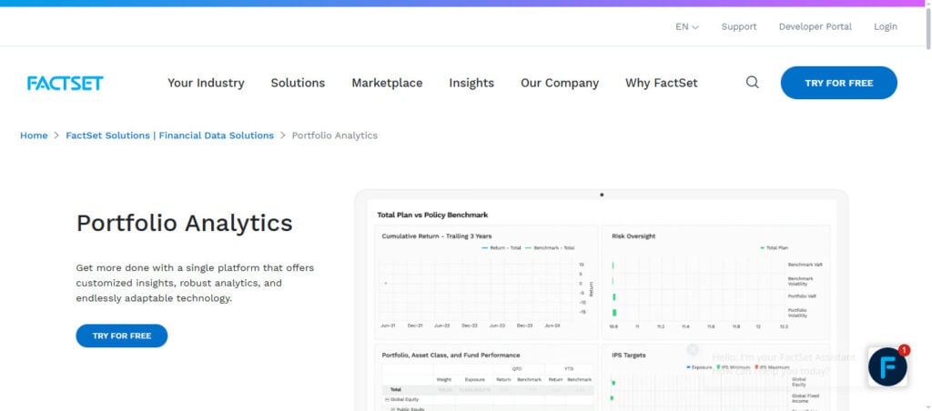 FactSet Portfolio Analytics
