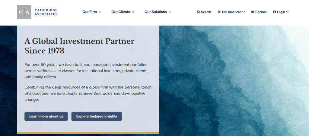 Cambridge Associates Portfolio Tools
