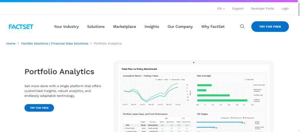 FactSet Portfolio Analytics