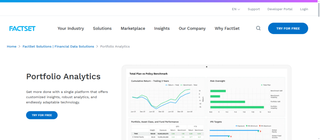FactSet Portfolio Analytics