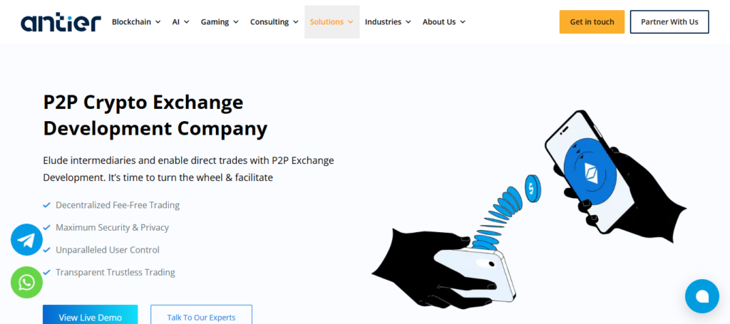 Antier Solutions P2P Exchange Development