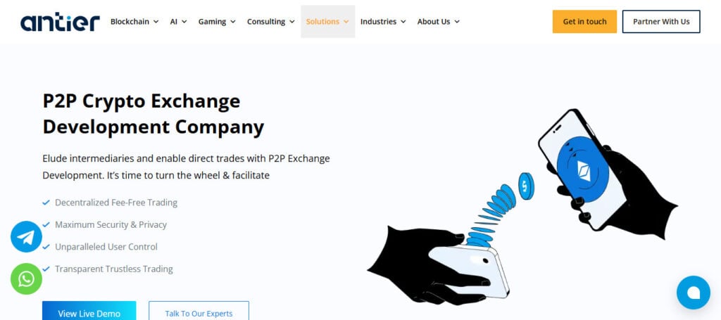 Antier Solutions P2P Exchange Development