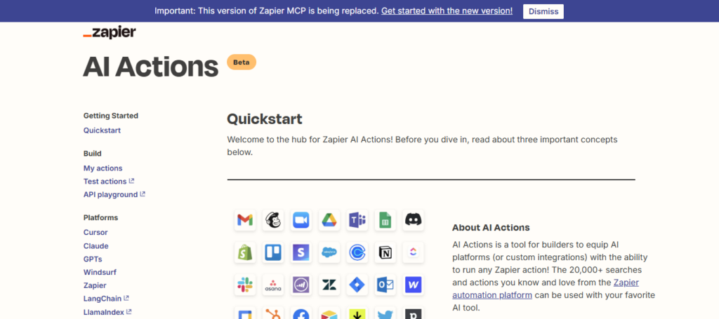 Zapier AI Actions