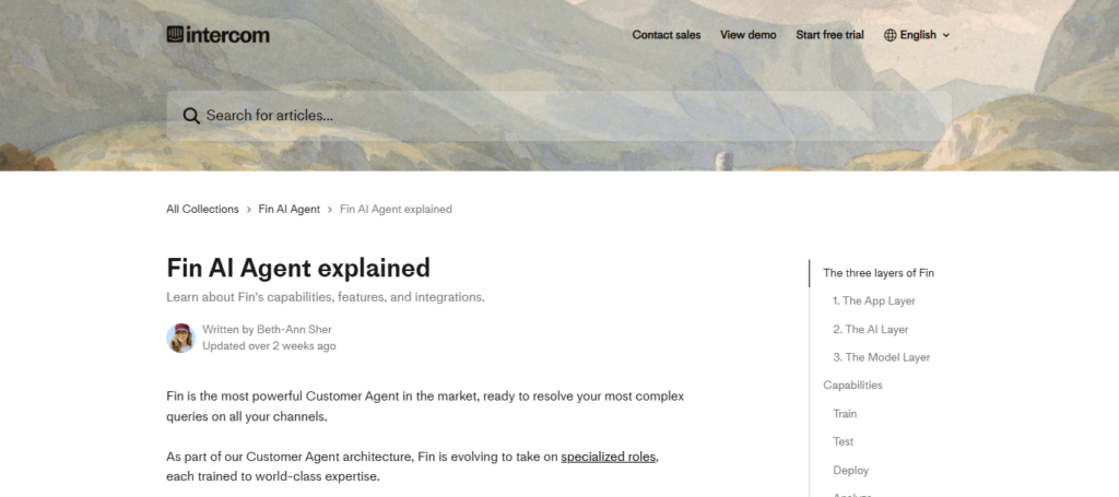 Intercom Fin AI