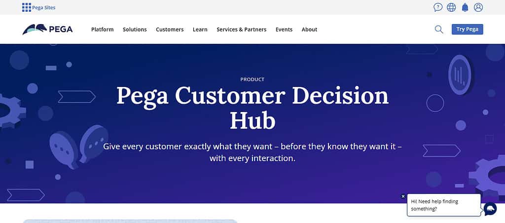 Pega Customer Decision Hub