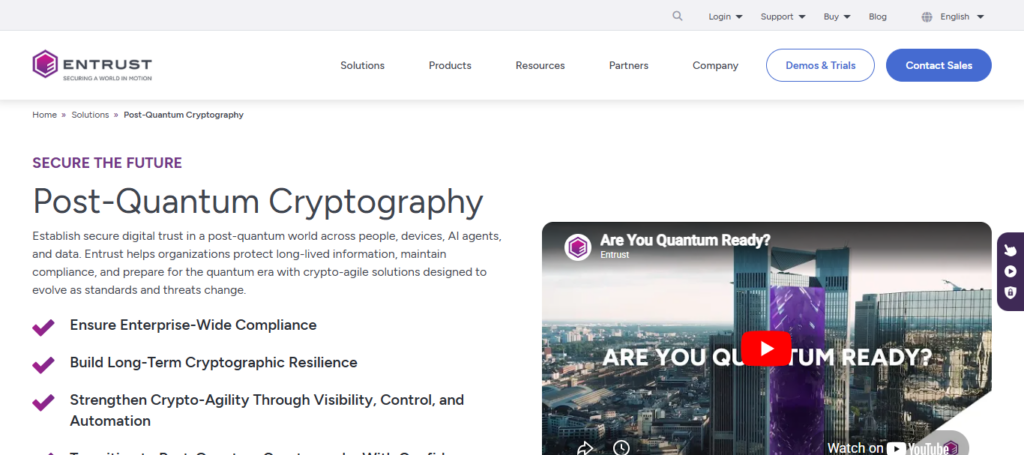 Entrust Quantum‑Safe PKI