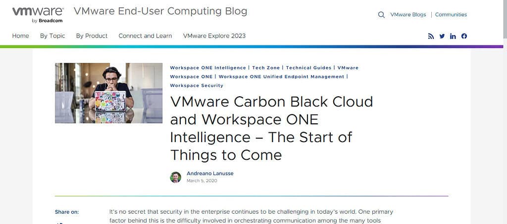 VMware Workspace ONE + Carbon Black