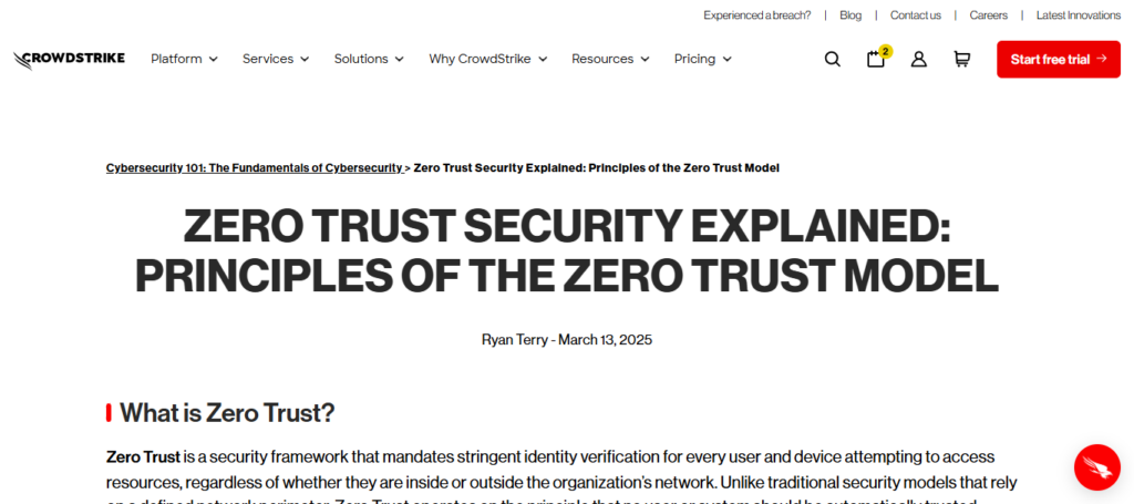 CrowdStrike Falcon Zero‑Trust