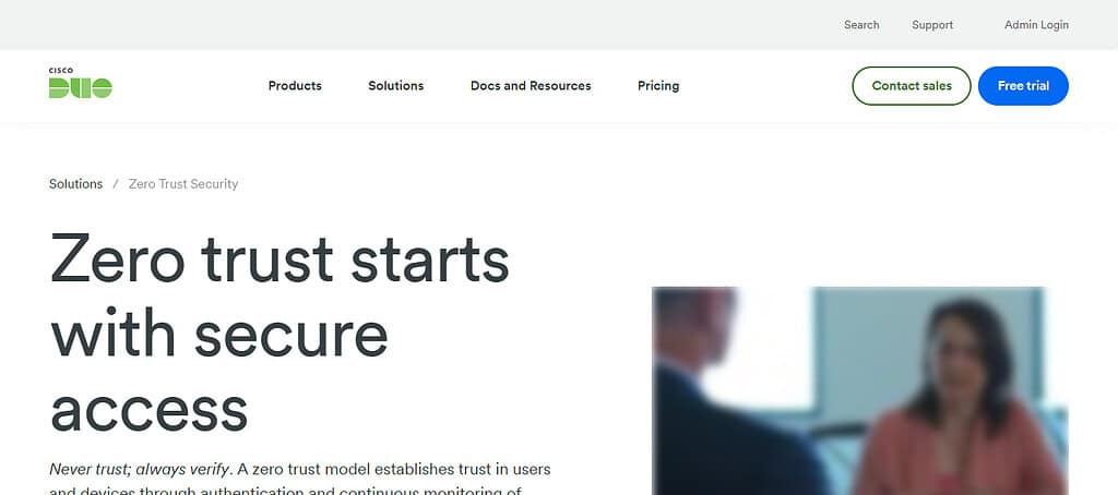 Cisco Duo Zero‑Trust