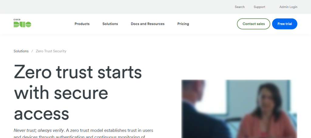 Cisco Duo Zero‑Trust