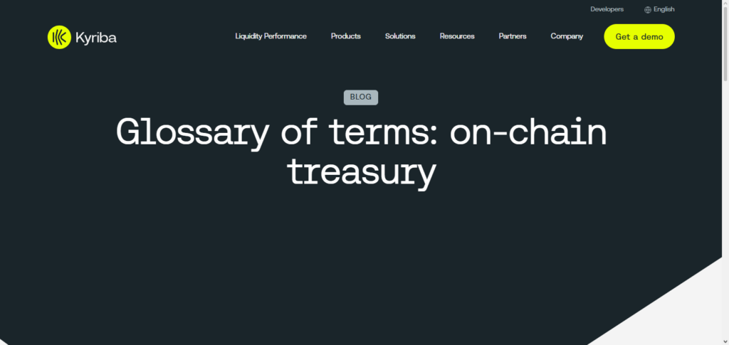 Kyriba AI Treasury (Crypto)