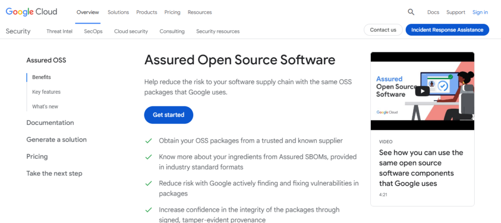 Google Assured OSS SBOM AI