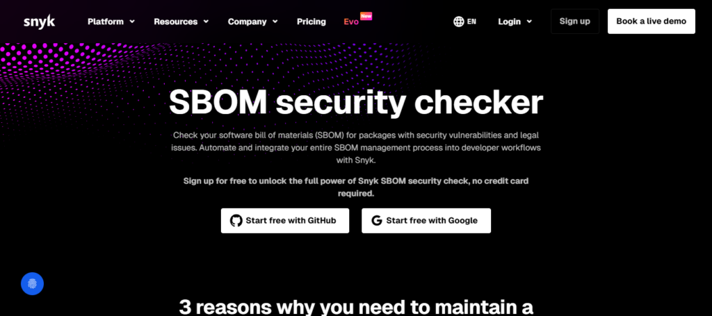  Snyk AI SBOM Manager