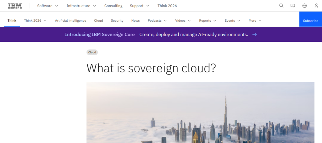 IBM Cloud for Sovereignty
