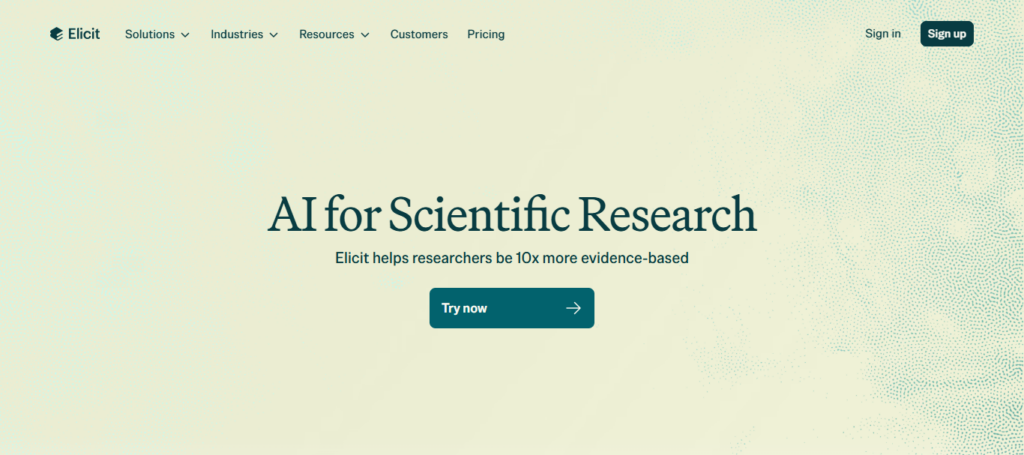  Elicit AI Research Assistant