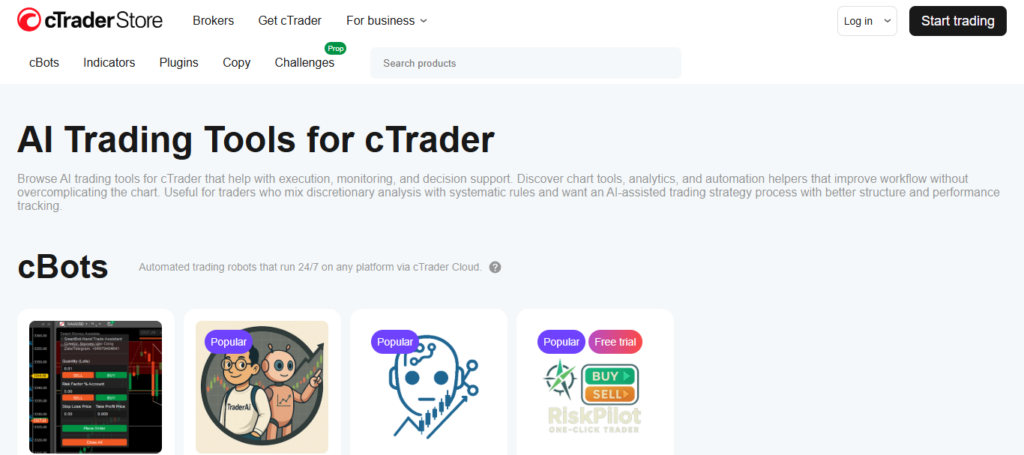  cTrader Automate AI
