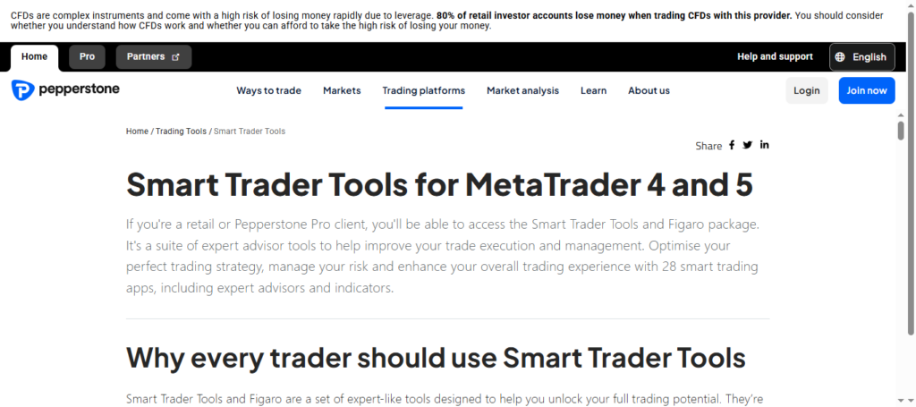 Pepperstone AI Smart Trader Tools