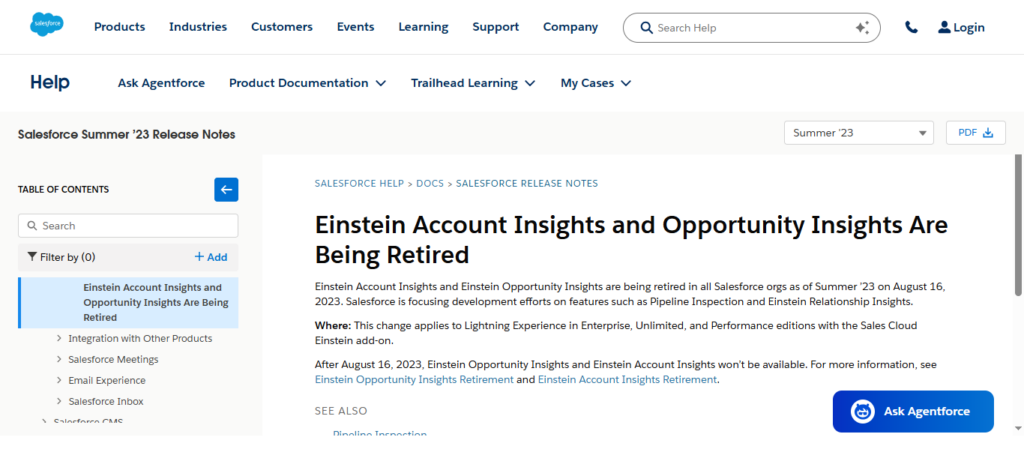 Einstein Account Insights