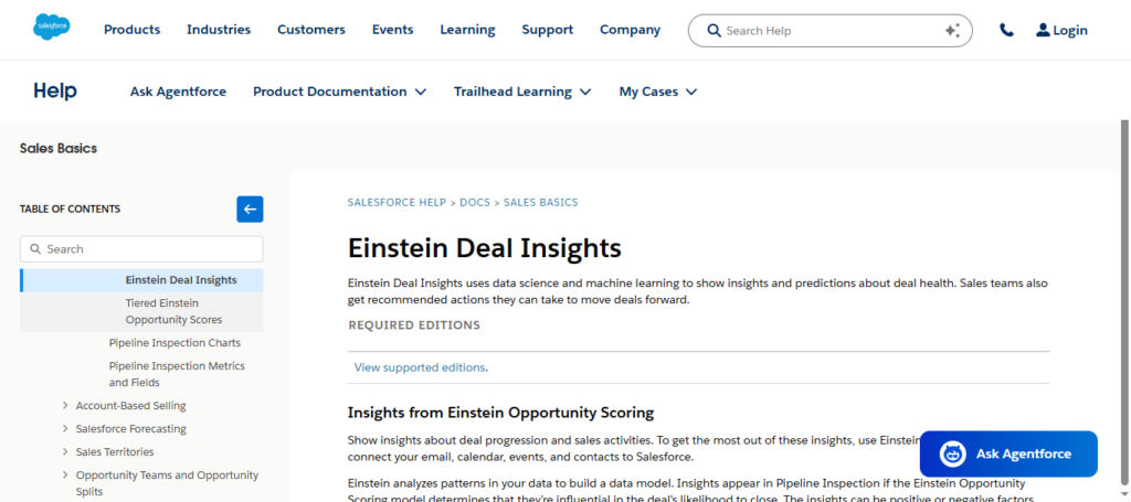 Einstein Deal Scoring