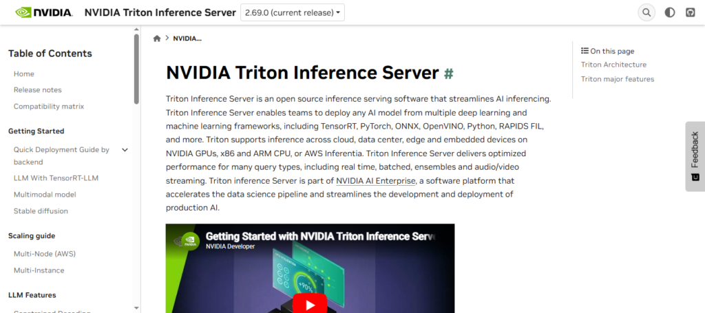 Nvidia Triton Inference Server