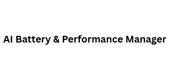 AI Battery & Performance Manager