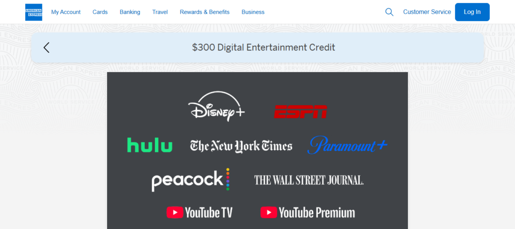 $240 Digital Entertainment Credit