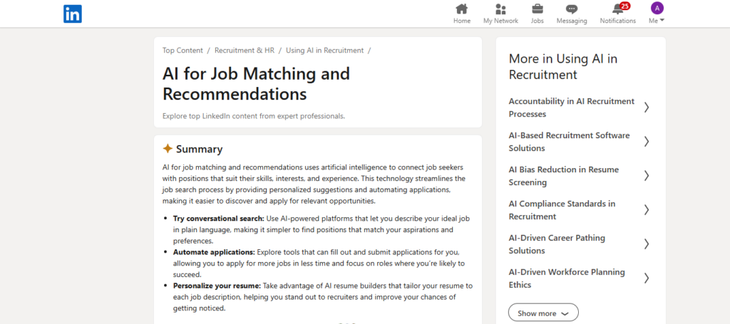 LinkedIn AI Job Matcher