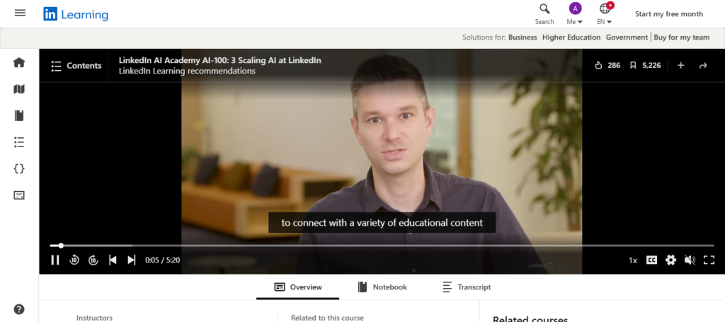  LinkedIn AI Learning Recommendations