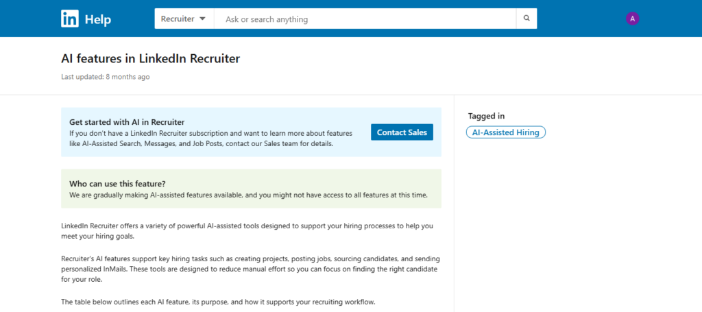 LinkedIn AI Recruiter Insights