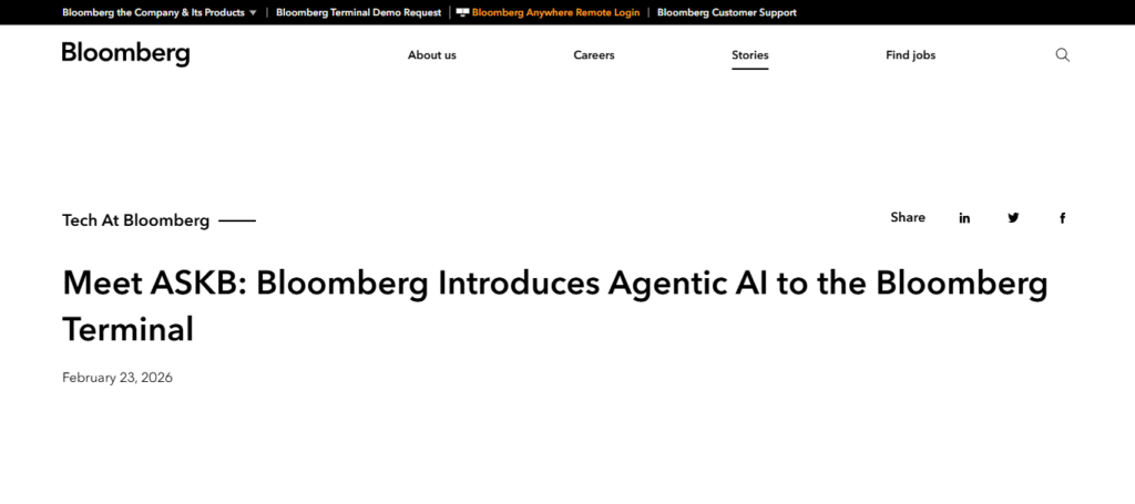 Bloomberg Terminal AI Models