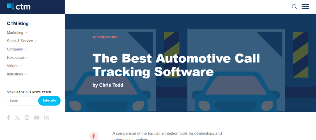 CallTrackingMetrics Automotive