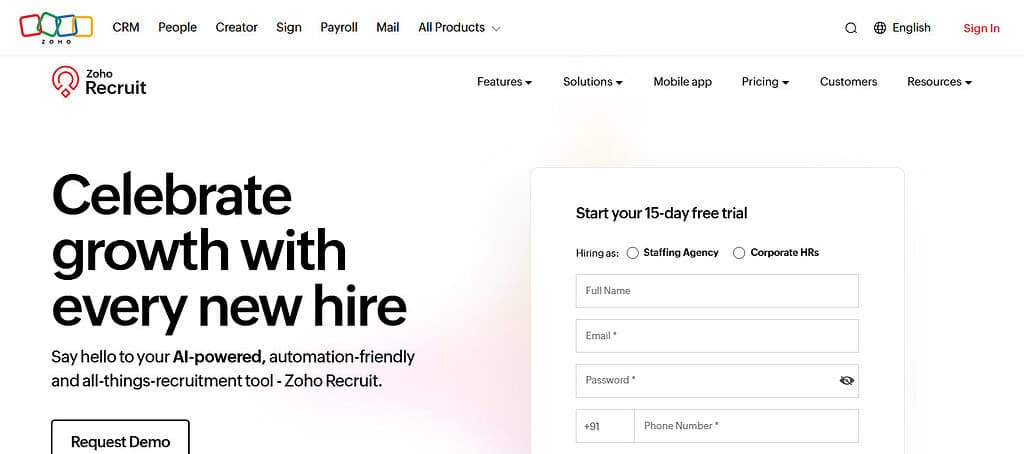 Zoho Recruit
