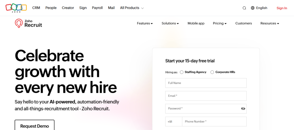 Zoho Recruit