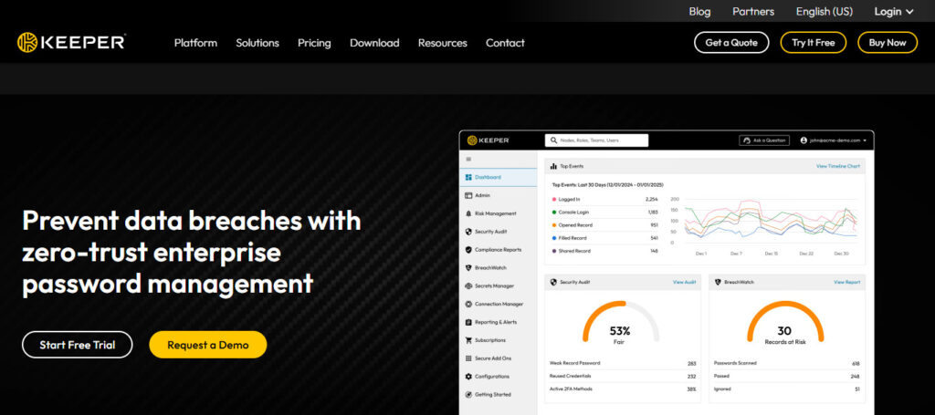 Keeper Security Enterprise