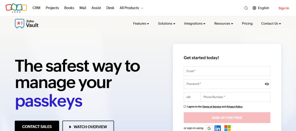 Zoho Vault